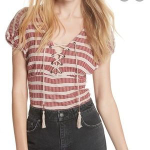 Free people sail out v neck shirt